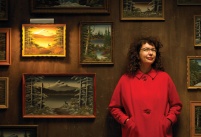 Artist Gisele Amantea works in a variety of mediums, but is focusing right now on flock. (Photo by Marc Montplaisir)