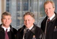 L-R: Kevin Brown, Mac Van Wielingen and John Dielwart are ensuring that business students understand the importance of integrity, trust and respect. (Photo by Azriel Knight)
